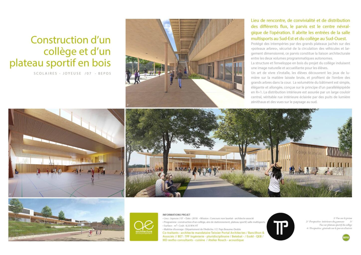 construction d’un collège en bois et d’un plateau sportif joyeuse fiche projet
