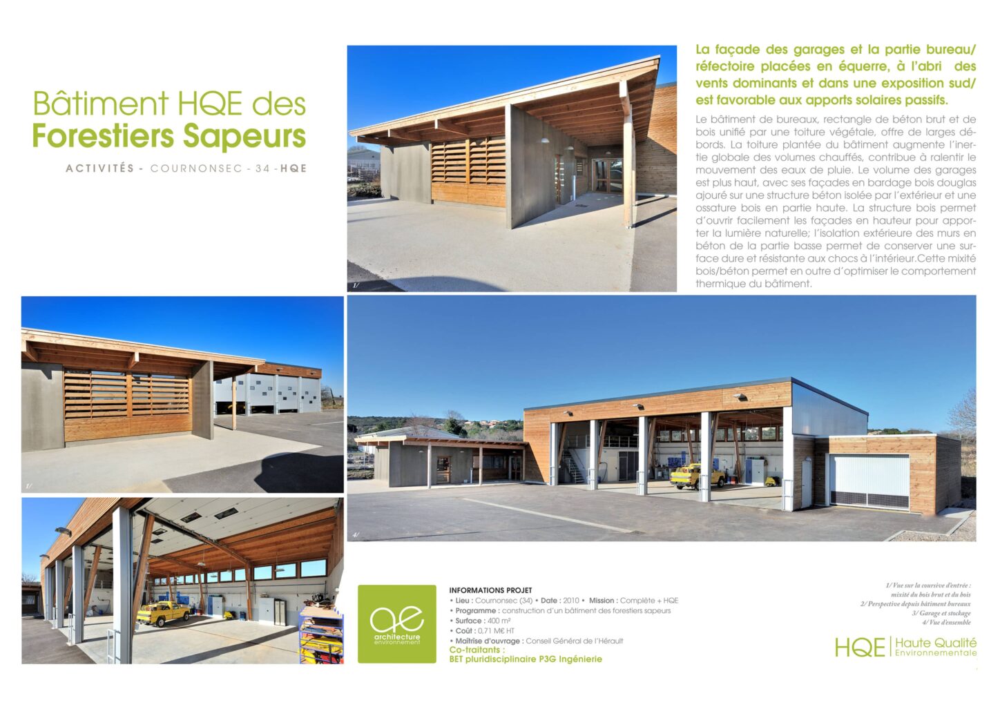 fiche projet batiment hqe des sapeurs pompiers de counonsec