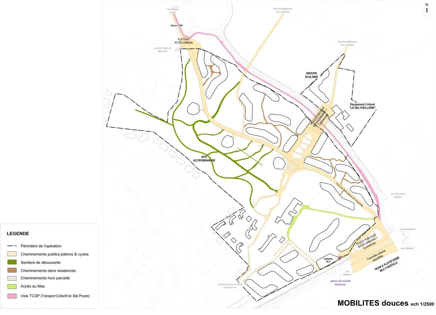 grabels aménagement d’un éco quartier gimel de 800 logements, commerces, bureaux, équipements publics mobilités douces