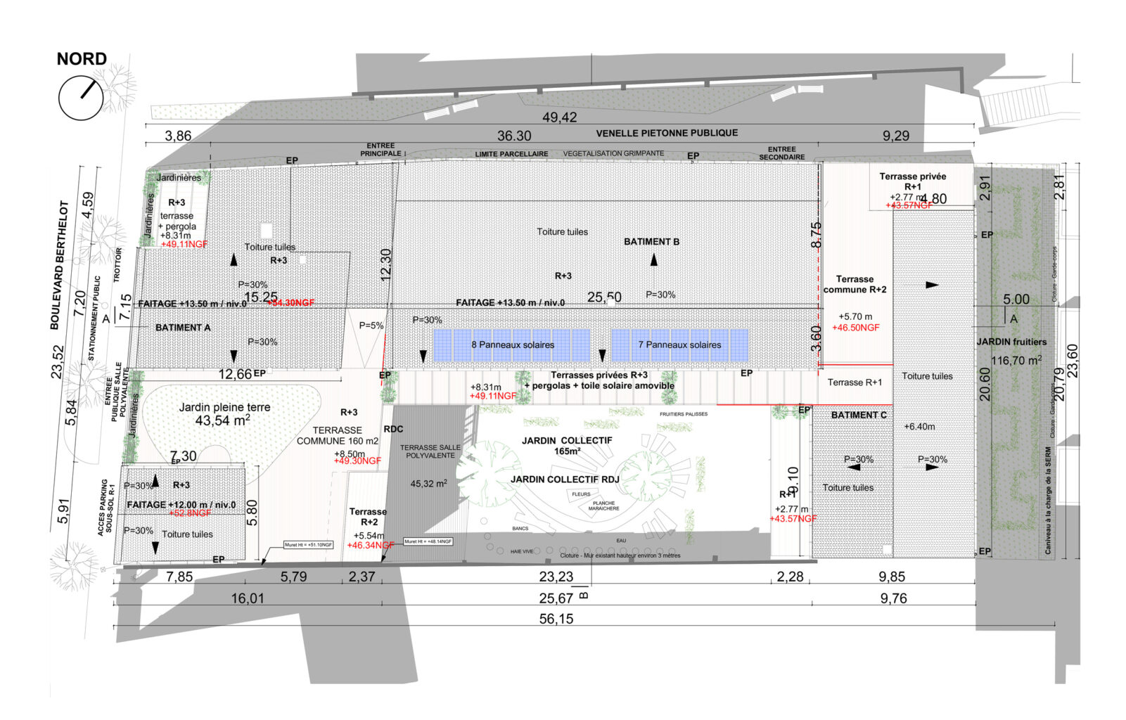 habitat participatif clémencité plan de masse