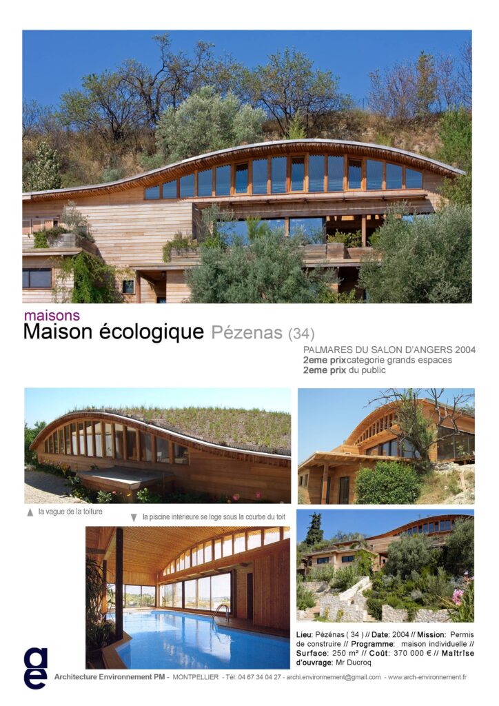 maison écologique à pézenas fiche projet