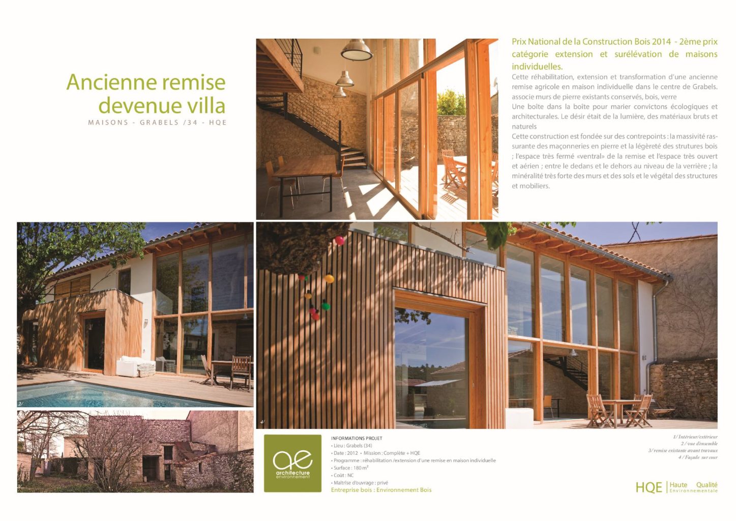 renovation maison grabels ancienne remise devenue ville fiche projet