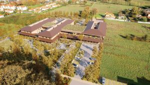orepa logements collectifs avec toiture terrasse et jardin partagés montpellier quartir les grisettes6 pers aerienne