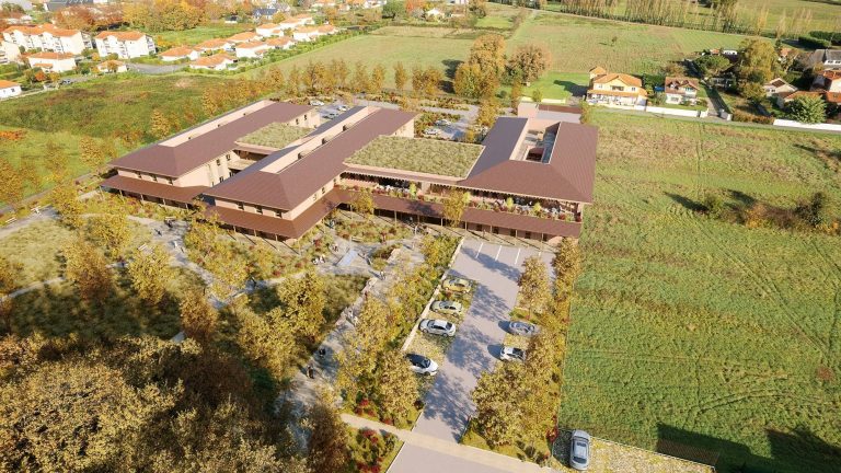 orepa logements collectifs avec toiture terrasse et jardin partagés montpellier quartir les grisettes6 pers aerienne